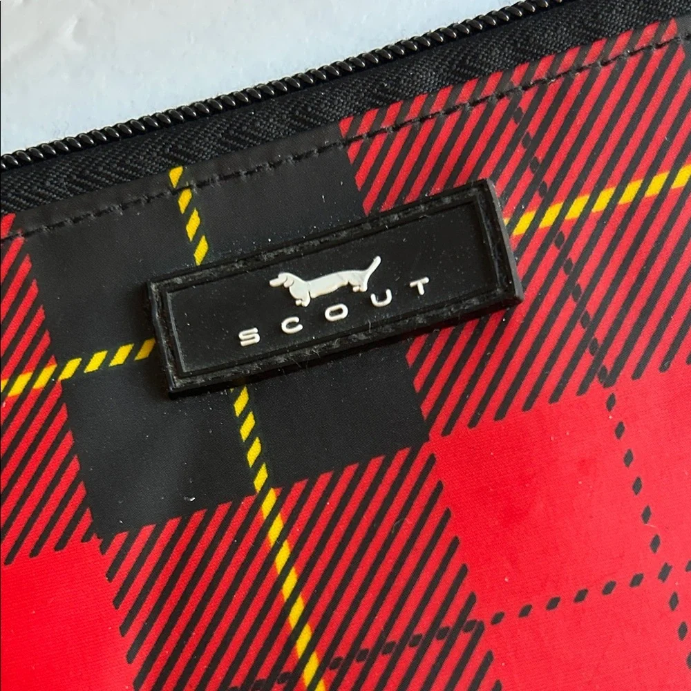 Scout Kate Wristlet in Red & Black Plaid Print